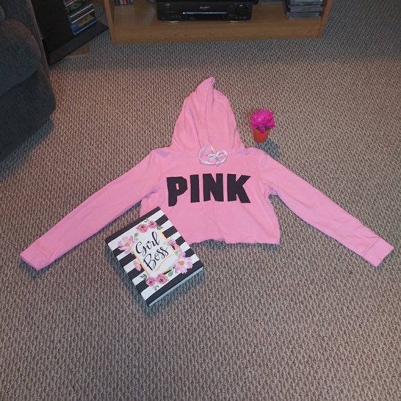 PINK Victoria's Secret Tops - VS PINK Cropped Hoodie 💕 XS